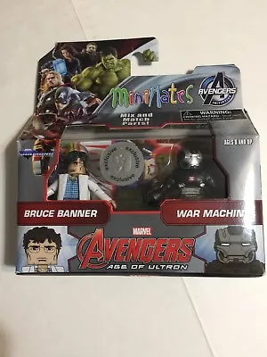 Marvel Minimates BRUCE BANNER & WAR MACHINE TRU Avengers Age Of Ultron -New. • $15.50