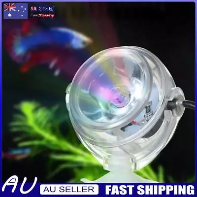 Mini Waterproof Aquarium LED Spotlight Fish Tank Underwater Lamp (Colorful • $11.46