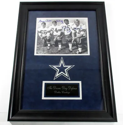 Dallas Cowboys Doomsday Defense Signed 8x10 Photo Framed Mounted Memories Auto • $299.99