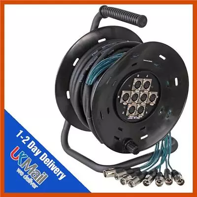 £79 • Buy 15m Pulse 8 Way XLR Multicore Drum Stagebox Stage Snake Mic Studio Multicore
