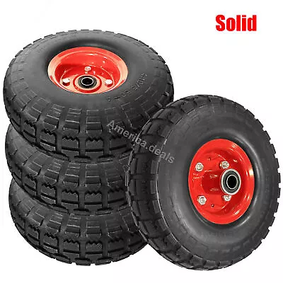 4 Pack 10'' Tubless Solid / Pneumatic Wheels Foam Filled Tire For Gorilla Carts • $52.99