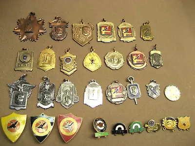 Lot Of 30 Vintage 1950's Archery Club Medals Lapel Pins Sports Nice Used Medals • $71.25