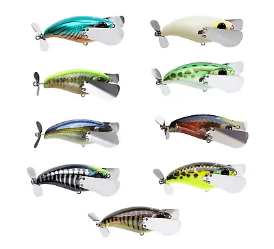 Jackall Pompadour Jr. Topwater Lure 2 1/2 Inch Winged Topwater Prop Bass Lure • $49.20