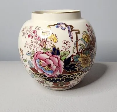 Masons Regency England Porcelain Vase Patent  Ironstone China Chinoiserie • £57.82