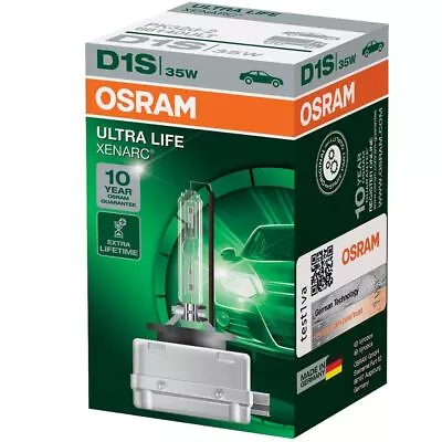 1 X D1S OSRAM Xenarc Ultra Life 66140ULT Xenon HID Car Headlamps 35 W • $76.54