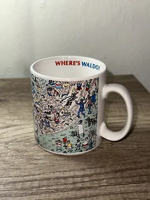 Vintage Where's Waldo Mug Applause 1990 Race Running Runner Gift 90's • $7.99