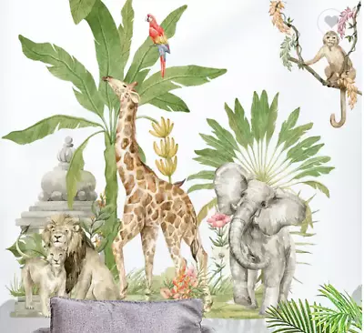 £14.95 • Buy Jungle Wall Sticker Safari Wall Sticker  Children's Wall Sticker