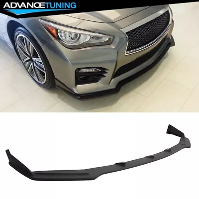 Fits 14-17 Infiniti Q50 Sport Front Bumper Lip Splitter Unpainted PU • $79.99