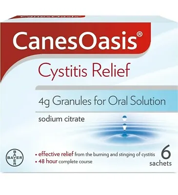 Canesten CanesOasis Cystitis Relief Urine Infection | Cranberry - 6 Sachets • £5.95