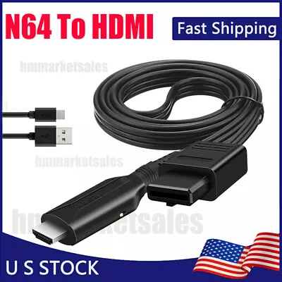 N64 To HDMI HD 1080P Cable Converter Adapter For Nintendo N64 / Gamecube / SNES • $10.20