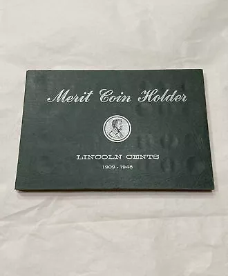 Merit Used Coin Album Lincoln Cents 1909 - 1948 • $12.99