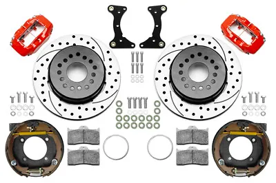 WILWOOD 140-17121-DR Brake Kit Rear Red FDL Drilled 12in GM G Body • $1167.03