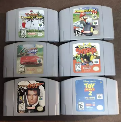 Nintendo 64 Game Lot 6 Games Mario Kart 007... • $25.66