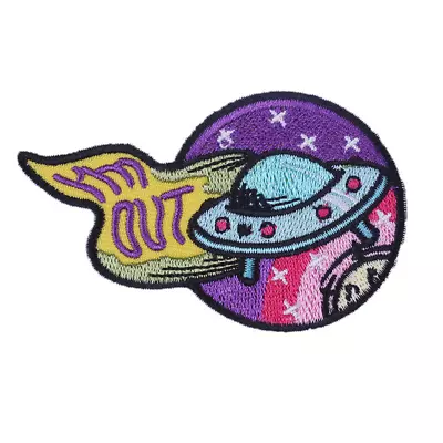 UFO Patch Embroidery Sew On Iron Badge Fabric Craft Applique Cloth DIY Patches • $3.49