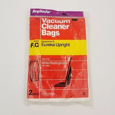 Eureka F & G Vacuum Bags RugDoctor 2 Pack Made In USA • $3.57