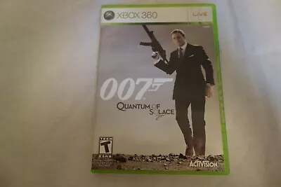 James Bond 007 Quantum Of Solace Microsoft Xbox 360 Complete W/manual CIB • $11.99