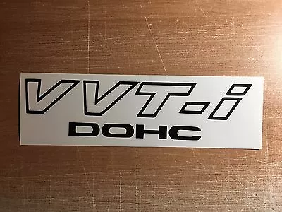 Toyota V VT-i DOHC (2 PACK) 9  BLACK Emblem Vinyl Sticker Decal VVTI TRD Supra • $3.75