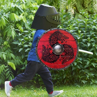 £19.60 • Buy 30cm Eivor Valhalla Dragon War Pattern Viking Shield Vintage Hanging ShieldDecor