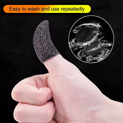 Thumb Anti Sweat Game Cover Mobile Touch Sleeve Sweat Proof Finger Gloves • $2.21