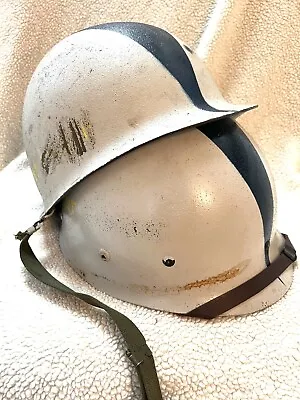 Vietnam Era M1 Steel Sgt Helmet Painted Gray & Blue Matching Liner Us Air Force • $40