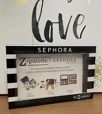 Sephora Black And White Large Z Palette 8  X 5  Customizable Makeup . Brand New • $34.95