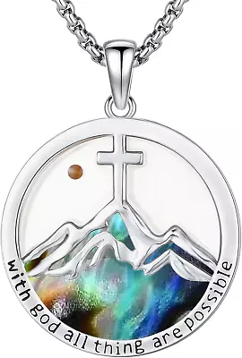 Mustard Seed Necklace For Women Men 925 Sterling Silver Faith Move Moutain Gifts • $131.51