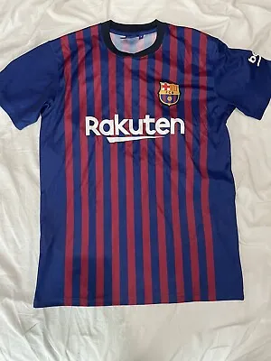 $14.99 • Buy FCB Barcelona #10 Lionel Messi  Short Sleeve Shirt Mens Size Small Blue 