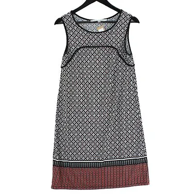 £12 • Buy Geometric Shift Dress - Max Studio - Tk Maxx - Black White Brown  - Medium 10 12