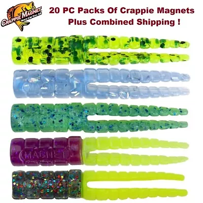 20 PC ( NOT 15 PC ) Leland's Crappie Magnet 1.5  Split-Tail Grubs Choose Colors • $3.37