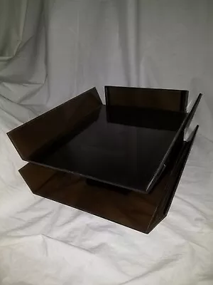 Vintage Oxford 1901 Stackable Paper Trays Set Of 2 • $10.95