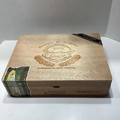 JAIME GARCIA TORO 6 X 54 My Father Wooden Cigar BOX 9.25”x7”x2” Excellent • $7.50