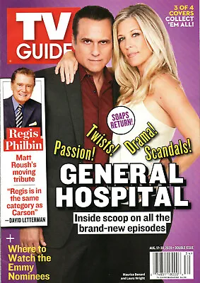 TV Guide Magazine August 17-30 2020 Maurice Benard Laura Wright General Hospital • $20