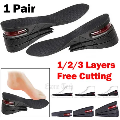 $7.99 • Buy Shoe Insoles Inserts Pad Invisible Height Increase Heel Lift Taller Men Women