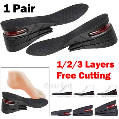 Shoe Insoles Inserts Pad Invisible Height Increase Heel Lift Taller Men Women • $7.15