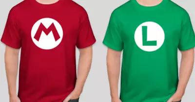 T-Shirt T Shirt Mario And Luigi Logo Best Friend Cosplay Tee • $15