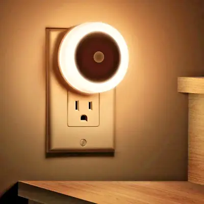 LED Night Light Warm White Dusk - Dawn Turns On/Off For Energy Saving In Bedroom • $3.63