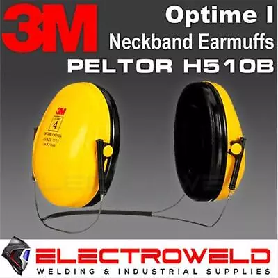 3M H510B Peltor Neckband Earmuffs Optime 1 Ear Muff Hearing Protection Neck Band • $48.95