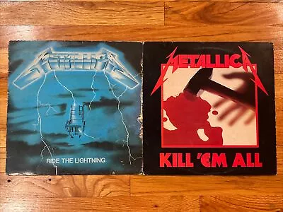 Metallica Vinyl Lot Of 2 - Ride The Lightning & Kill ‘Em All MEGAFORCE ORIGINALS • $449.99