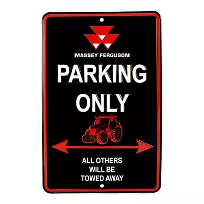  Massey Ferguson Parking Only  8  X 12  Embossed Metal Sign • $24.99