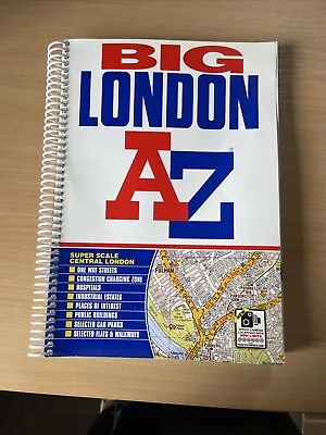 London Street Atlas A-Z Street... By Geographers A-Z Map Co.  Spiral Bound • £2.30