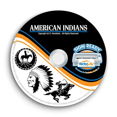 Indians Clipart-vector Clip Art-vinyl Cutter Plotter Images &t-shirt Graphics Cd • $24.95