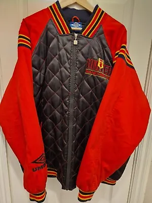 Rare Original Umbro Manchester United 1992/1993 Bomber Jacket Training Bench XL • £79.99