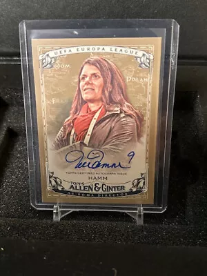 2023-24 Topps UEFA Club Competitions Allen & Ginter MIA HAMM GOLD AUTO /50 #L-MH • $119