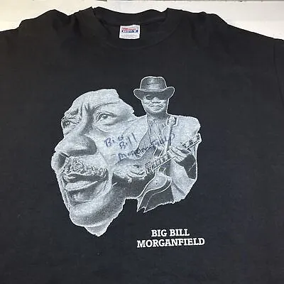 BIG BILL MORGANFIELD MUDDY WATERS SON Blues Guitar TEE T SHIRT Mens XL  • $39.99