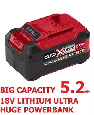 Top Quality Ozito Xchange 18v Lithium 5.2ah Li-ion Battery Power Cordless Tools  • $149.95