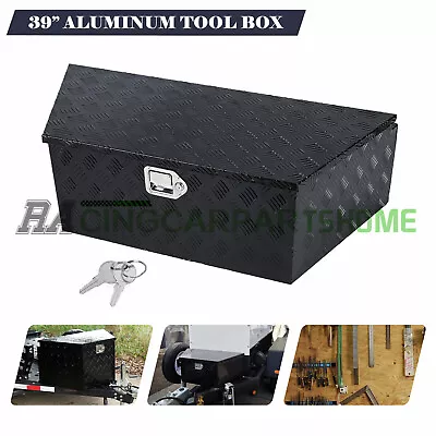39  L 15.5  W 12  H Aluminum 5 Bar Trailer Tongue Box Pickup Tool Box Storage • $129.99