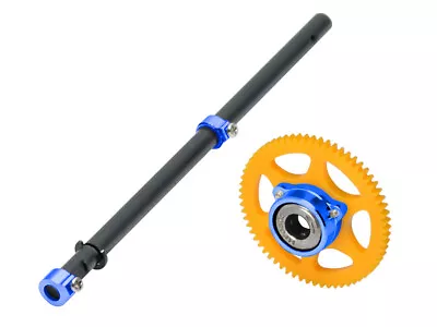 MH Carbon Main Shaft/Molded Main Gear/Auto-Rotation Hub Set(BLUE)-BLADE MCPX BL • $24.99