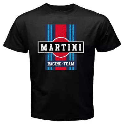 Martini Racing Team Logo Men's Black T-Shirt Size S To 5XL • $18.99