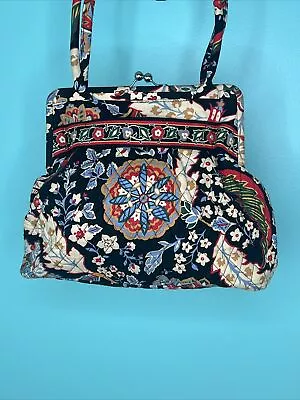 NWOT Vera Bradley  Versailles Retired Alice Shoulder Bag Purse Kiss Lock • $34.95