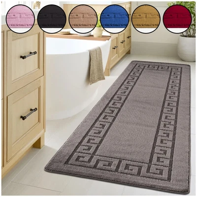 £10.99 • Buy Non Slip BATH MAT Large Bathroom Rug Soft Water Absorbent Toilet Pedestal Mats